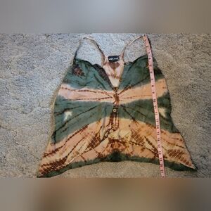 Wet Seal Tie-Dye Women’s Top - Green and Brown
